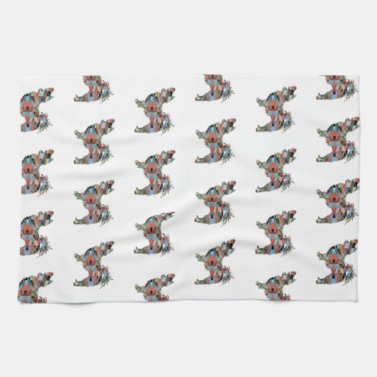 Long Hazard Chihuahua Geo Silhouette Pset Theedoek (Horizontaal)