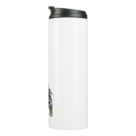 Long Hazard Chihuahua Geo Silhouette Pset Thermosbeker (Geroteerd rechts)