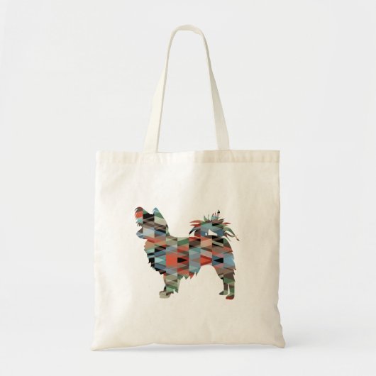 Long Hazard Chihuahua Geo Silhouette Pset Tote Bag (Voorkant)
