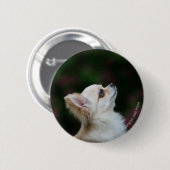 Long Hazard Chihuahua Headshot 2 Ronde Button 5,7 Cm (Voorkant /achterkant)