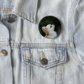 Long Hazard Chihuahua Headshot 2 Ronde Button 5,7 Cm (In situ)