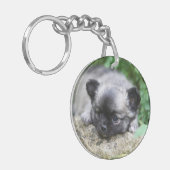 Long Hazard Chihuahua Puppy Sleutelhanger (Voorkant Links)