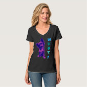Long Hazard Chihuahua Whut T-shirt (Voorkant volledig)