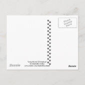 "Long Hazard Dachshund" Briefkaart voor de Dog Art (Achterkant)