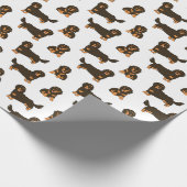 Long Hazard Dachshund Cadeaupapier (Hoek)