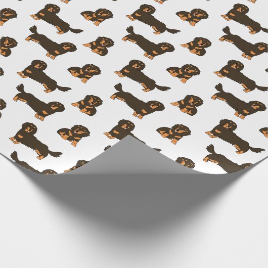 Long Hazard Dachshund Cadeaupapier (Hoek)
