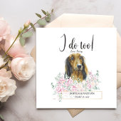 Long Hazard Dachshund Dog Wedding Cocktail Napkins Servet