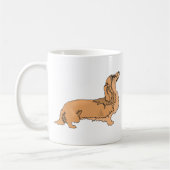 Long Hazard Dachshund Koffiemok (Links)