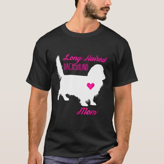 Long Hazard Dachshund Mam-Moederdag Wiener Dog T-shirt (Voorkant)