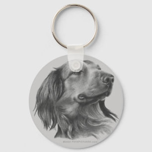 Long-Hazard Dachshund Sleutelhanger