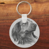 Long-Hazard Dachshund Sleutelhanger (Voorkant)