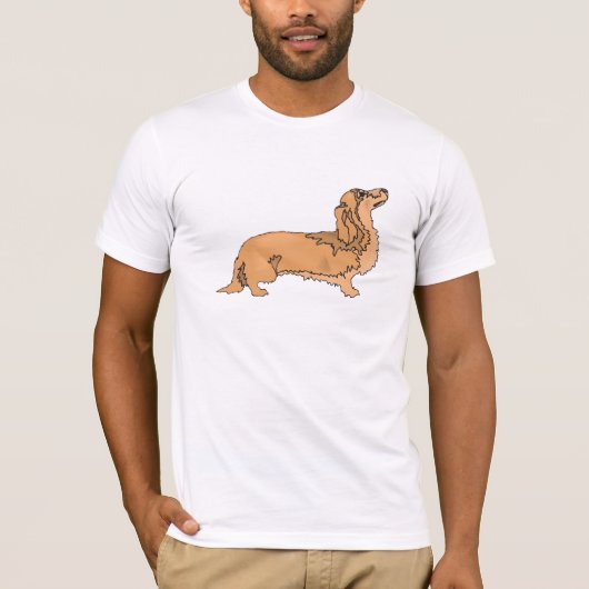 Long Hazard Dachshund T-shirt (Voorkant)