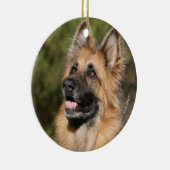Long Hazard German Shepherd 1 Keramisch Ornament (Rechts)