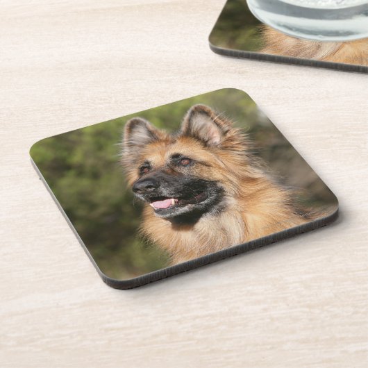 Long Hazard German Shepherd 1 Onderzetter (Linkerzijde)