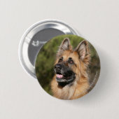 Long Hazard German Shepherd 1 Ronde Button 5,7 Cm (Voorkant /achterkant)