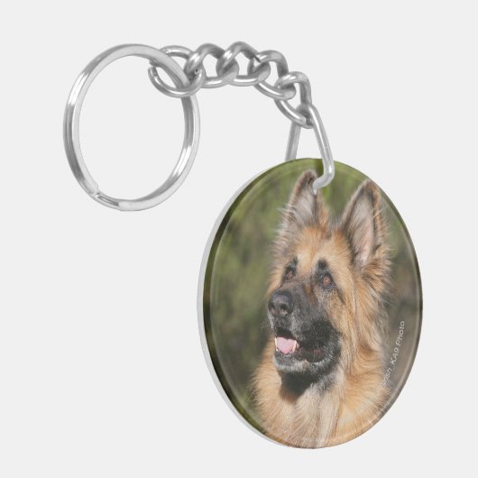 Long Hazard German Shepherd 1 Sleutelhanger (Voorkant Links)