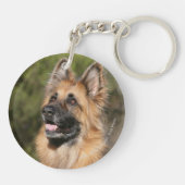 Long Hazard German Shepherd 1 Sleutelhanger (Achterkant)