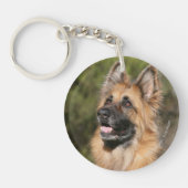 Long Hazard German Shepherd 1 Sleutelhanger (Voorkant)