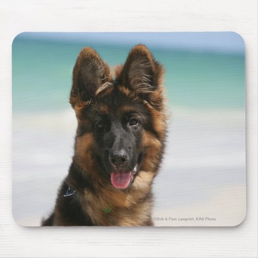Long Hazard German Shepherd Beach Muismat (Voorkant)