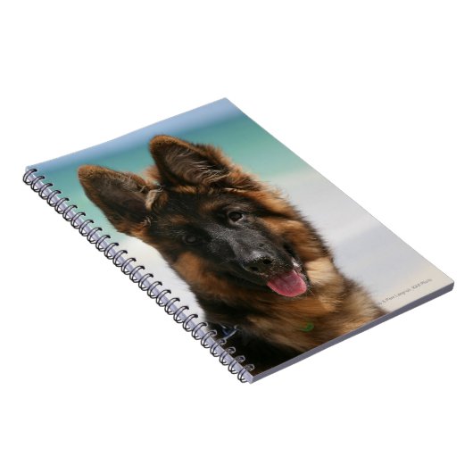 Long Hazard German Shepherd Beach Notitieboek (Rechterzijde)