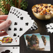 Long Hazard German Shepherd Beach Pokerkaarten (Insitu)