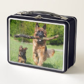 Long Hazard German Shepherd Dog and Puppy (Voorkant)