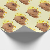 Long Hazard Pekingese Dog is een ster Cadeaupapier (Hoek)