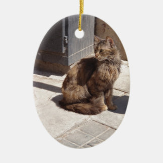 Long Hazard Persian Cat Petra Keramisch Ornament