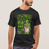 Long Hazard Tan Chihuahua Green Pet Charm St Patri T-shirt (Voorkant)