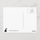 Long Hazard Tuxedo Cat Briefkaart (Achterkant)