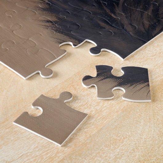 Long Hazard Tuxedo Cat Legpuzzel (Zijkant)