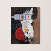 Long Hazard Tuxedo Cat Legpuzzel (Verticaal)