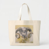 Long Horn Sheep 2 Grote Tote Bag (Voorkant)