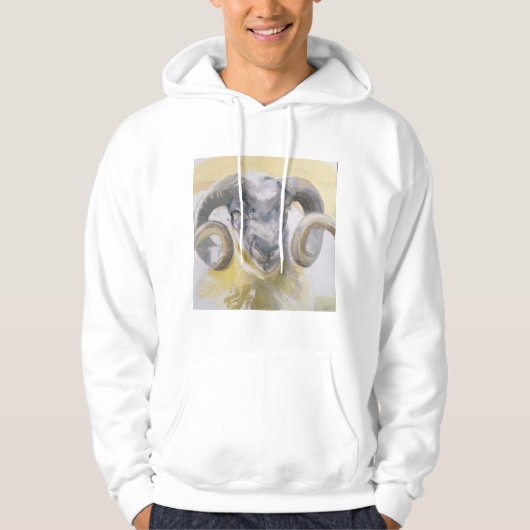 Long Horn Sheep 2 Hoodie (Voorkant)