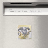 Long Horn Sheep 2 Magneet (Insitu (Vaatwasser))
