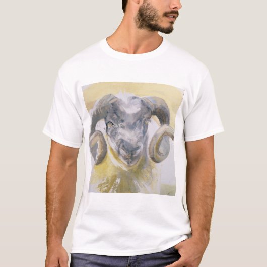Long Horn Sheep 2 T-shirt (Voorkant)