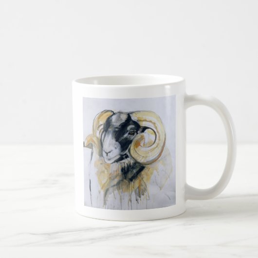 Long Horn Sheep Koffiemok (Rechts)