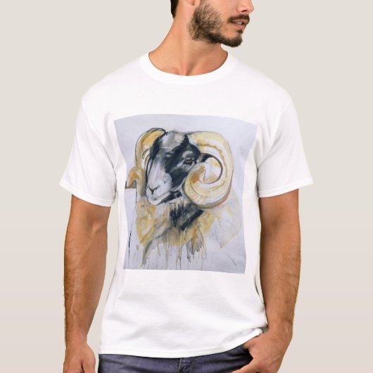 Long Horn Sheep T-shirt (Voorkant)