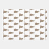 Long horn Wrapping Paper Flat Sheet Set of 3 (Voorkant 3)