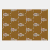 Long horn Wrapping Paper Flat Sheet Set of 3 (Voorkant)