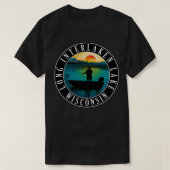 Long Interlaken Lake Wisconsin Vist T-shirt (Design voorkant)