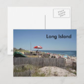 Long Island Beach Briefkaart (Voorkant / Achterkant)