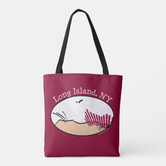 Long Island Beach Dunes Tote Bag (Achterkant)