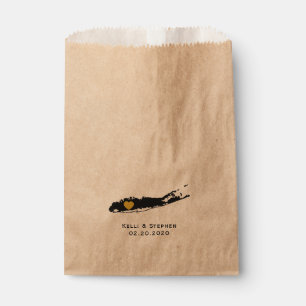 Long Island bruiloft gunst trakteren zakken, gesch Bedankzakje