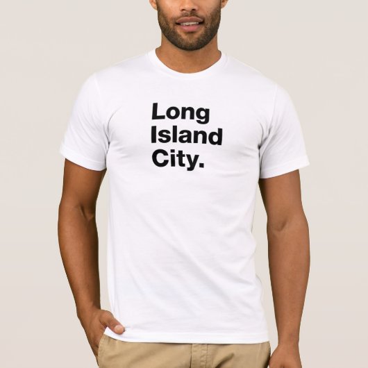 Long Island City (zwart) T-shirt (Voorkant)
