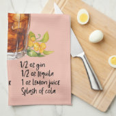 Long Island Cocktail Recept Theedoek (Quarter Fold)
