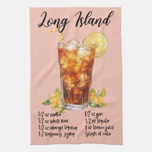 Long Island Cocktail Recept Theedoek (Verticaal)