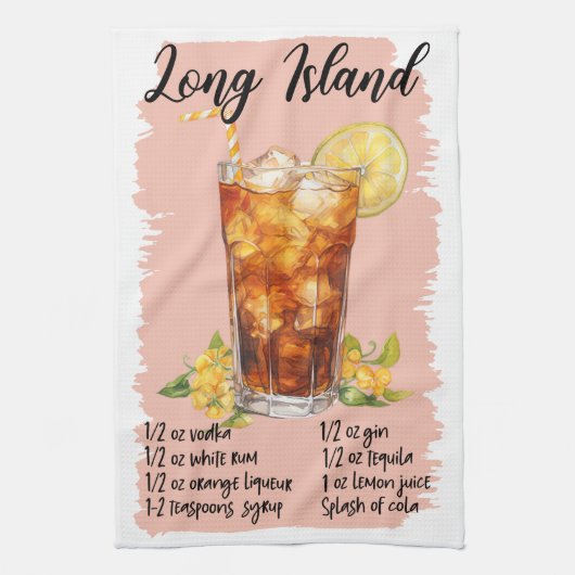 Long Island Cocktail Recept Theedoek (Verticaal)