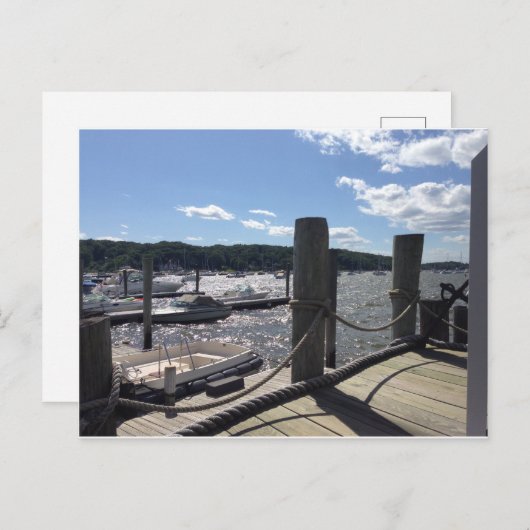 Long Island Dock Briefkaart (Voorkant / Achterkant)