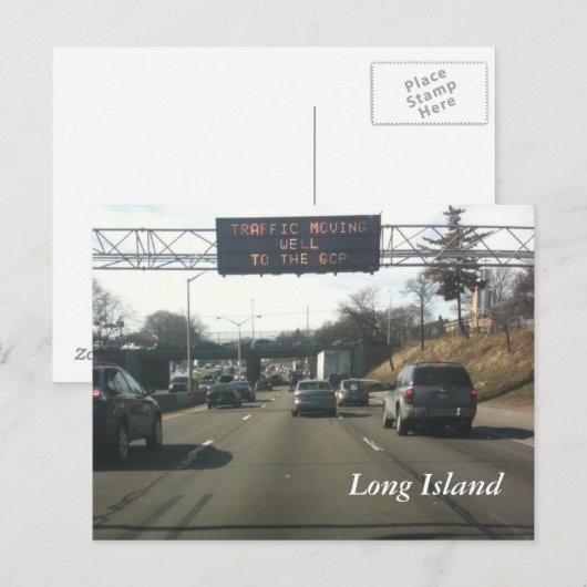 Long Island Expressway Briefkaart (Voorkant / Achterkant)